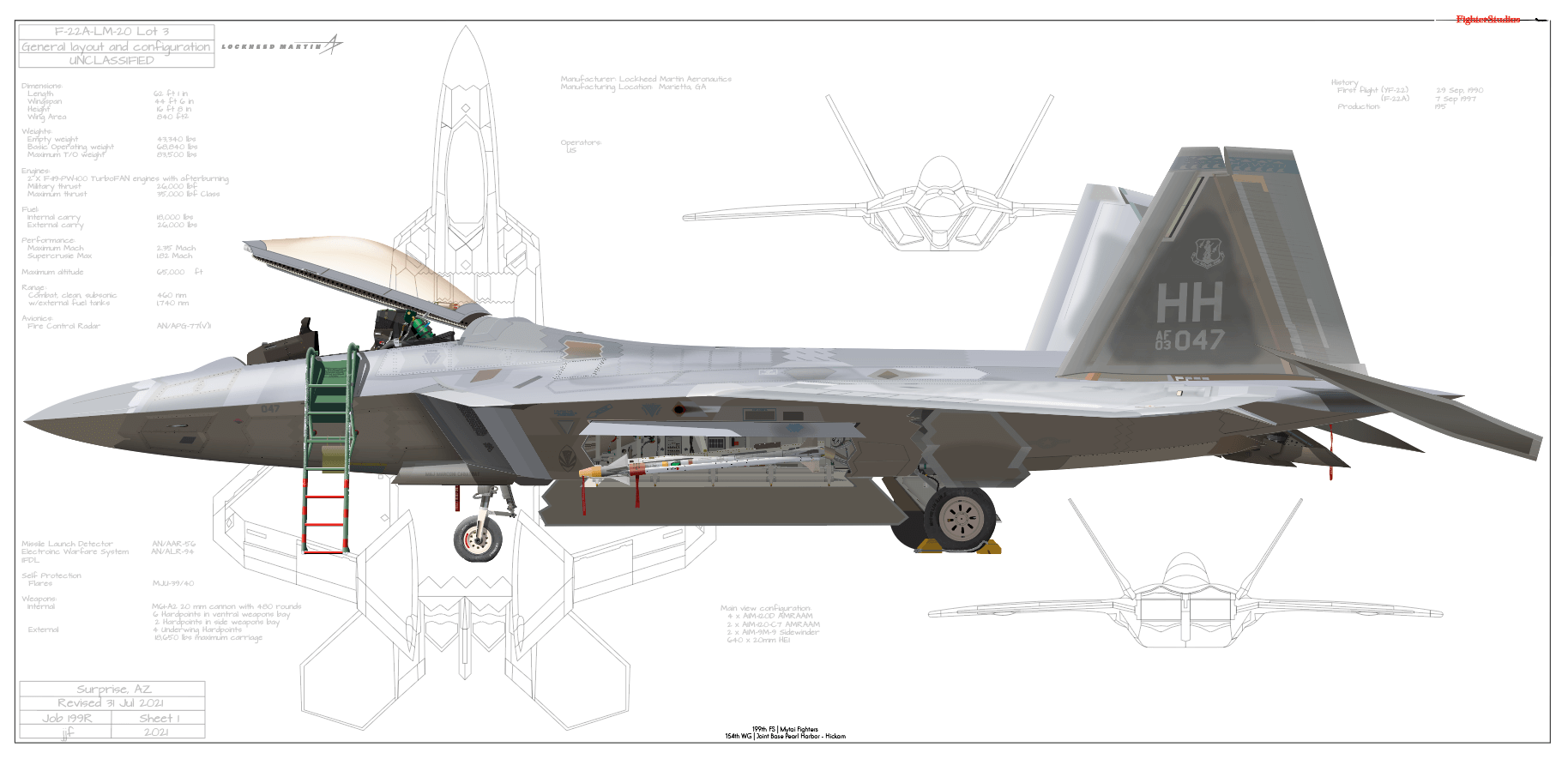 F-22A Raptor, 90 FS 